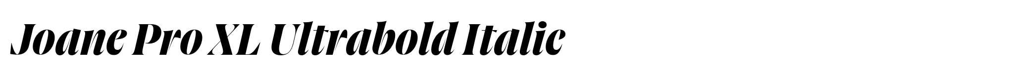 Joane Pro XL Ultrabold Italic image